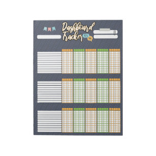 HOMESCHOOL DASHBOARD TRACKER 1 NOTEPAD