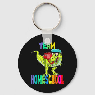 Homeschool Dinosaur T Rex Back To School  Key Ring
