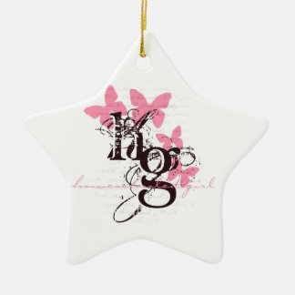 Homeschool Girl Ceramic Tree Decoration