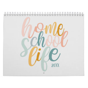 Homeschool Life Pretty Quotes alt 2024 Calendar