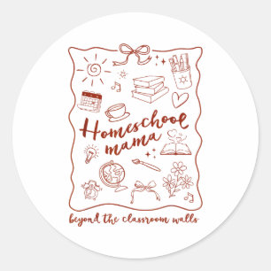 Homeschool Mama Homeschooling Beyond The Clroom Wa Classic Round Sticker