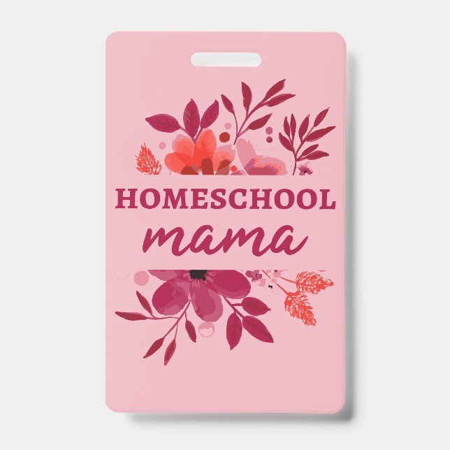 Homeschool Mama I ID Badge (Front)