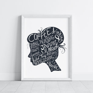 Homeschool Mama Quote Portrait Art Poster