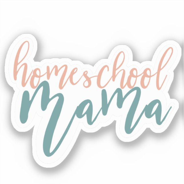 Homeschool Mama Sticker (Front)