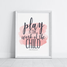 Homeschool Montessori Quote Watercolor