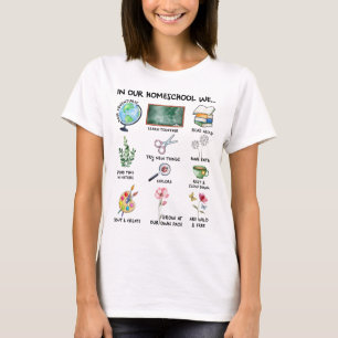 Homeschool Motto Christian Homeschool Teacher Mum T-Shirt