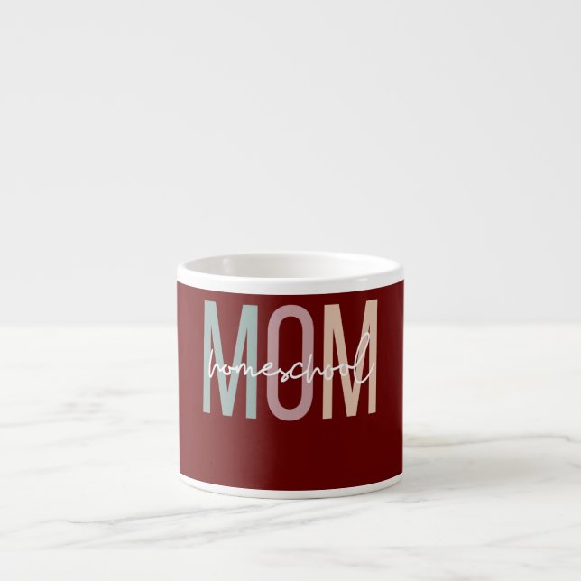 Homeschool Mum Boho Homeschooling Mum  Espresso Cup (Front)