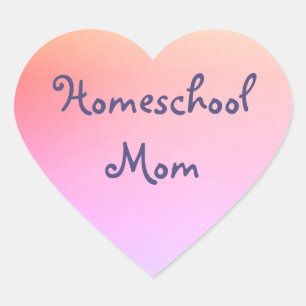 Homeschool Mum Heart Sticker