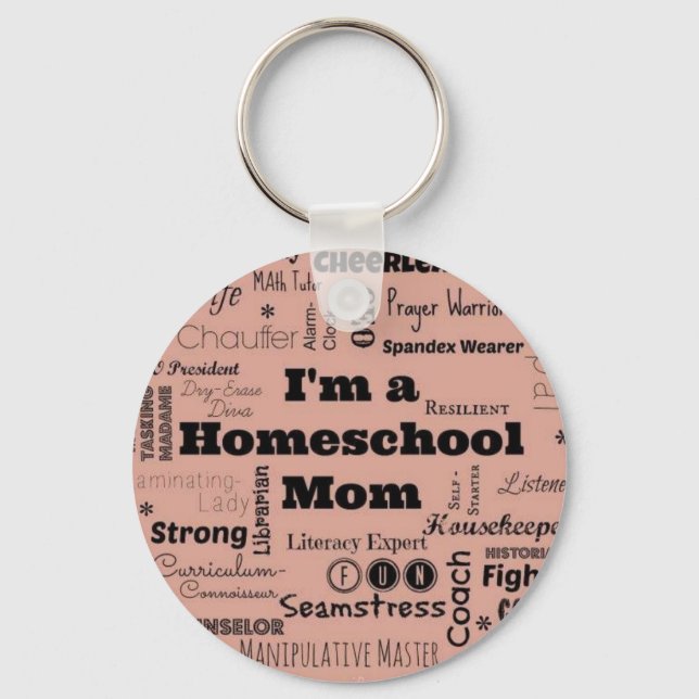 Homeschool Mum Key Ring (Front)