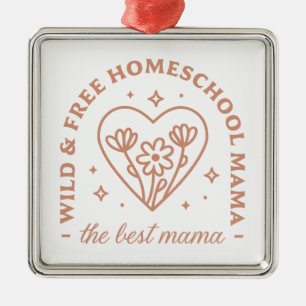 Homeschool mum mama floral cottagecore aesthetic metal tree decoration