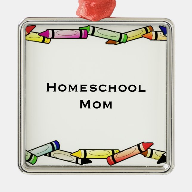 Homeschool Mum Metal Tree Decoration (Front)