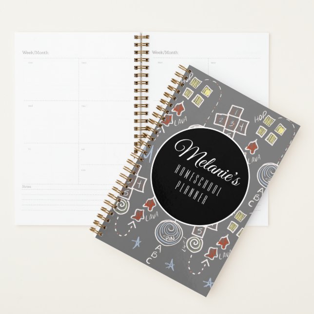 Homeschool Mum Teaching Childlike Doodles Fun Planner (Display)