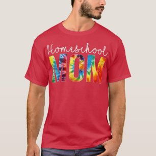 Homeschool Mum Tie Dye Appreciation Day Hello Back T-Shirt