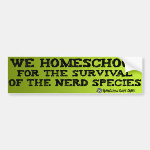 Homeschool Nerds Bumper Sticker