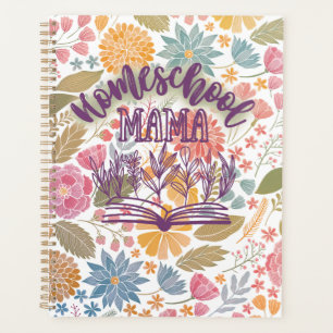 Homeschool planner, floral design planner
