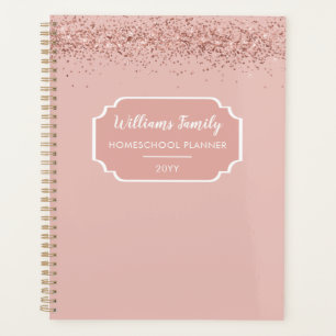 Homeschool Portfolio Organisation Glitter Planner