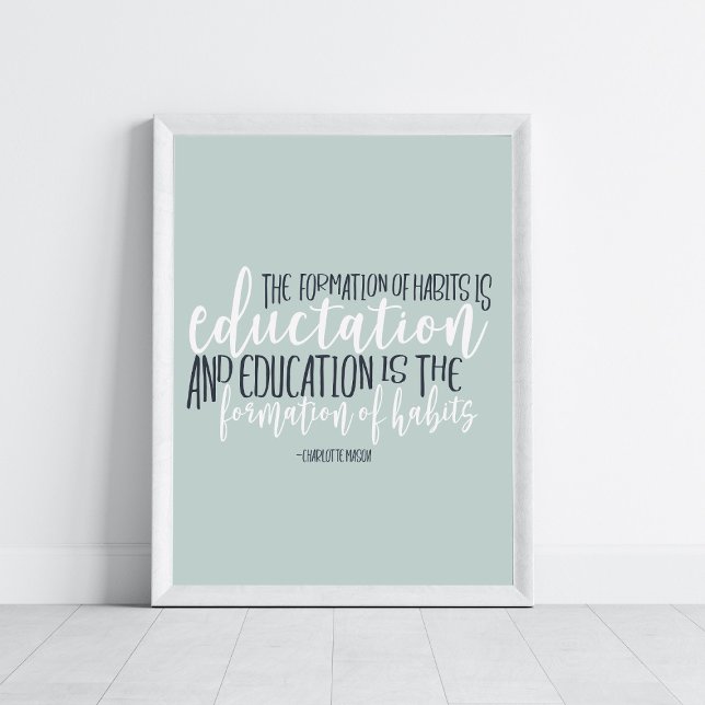 Homeschool Quote Charlotte Mason Wall Art (Creator Uploaded)