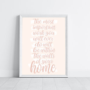 Homeschool Quote Wall Art Pastel Colors 