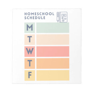 Homeschool Schedule Pad