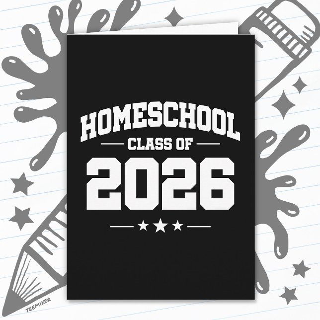 Homeschool Senior Class of 2026 Graduation Card (Creator Uploaded)