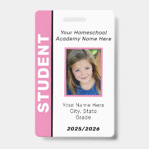 Homeschool Student ID Badge