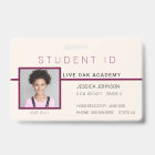 Homeschool Student ID Badge | Doodles Creme