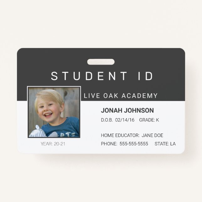 Homeschool Student ID Badge | Paper Aeroplanes (Front)
