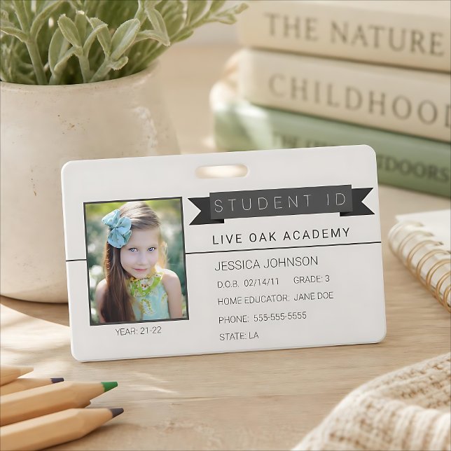 Homeschool Student ID Badge With Quote (Creator Uploaded)