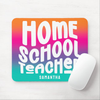 Homeschool Teacher Colorful Ombre Mouse Mat