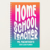 Homeschool Teacher Colourful Ombre