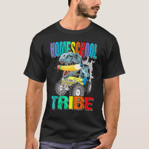 Homeschool Tribe Monster Truck Dinosaur T-Shirt