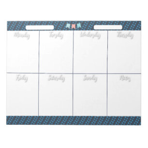 HOMESCHOOL WEEKLY PLANNER notepad