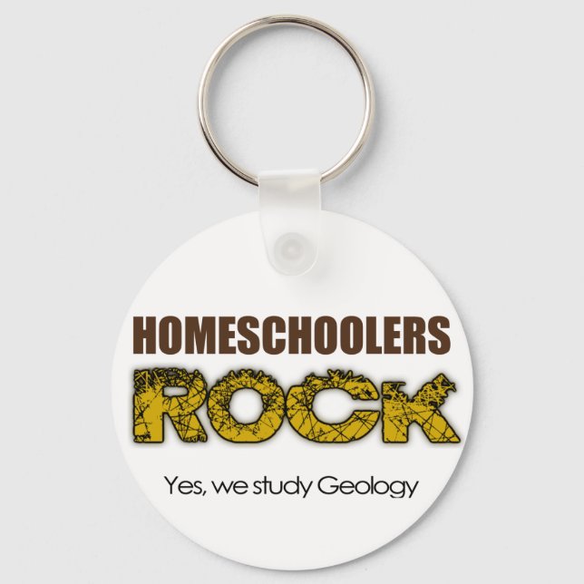 Homeschoolers Rock Key Ring (Front)