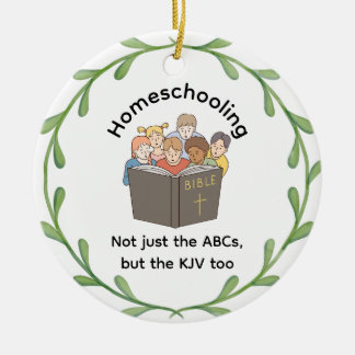 Homeschooling Co-Op Not Just The ABCs Ceramic Tree Decoration