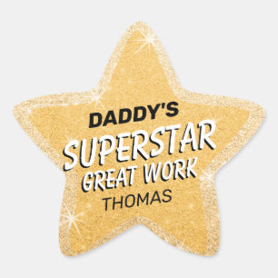 Homeschooling Fun Kids Gold Star Sticker