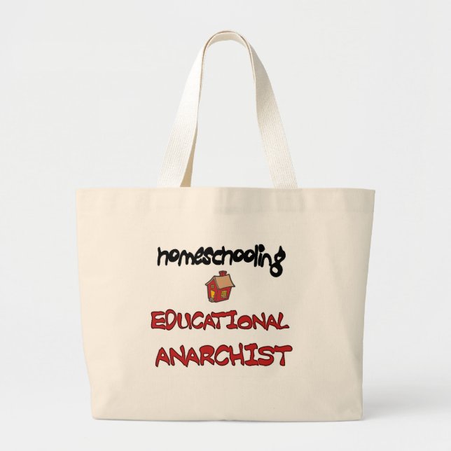 homeschooling large tote bag (Front)