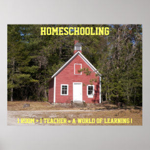 Homeschooling Schoolhouse poster