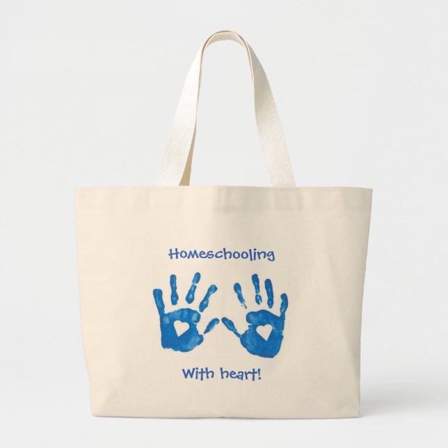 Homeschooling with heart tote (Front)