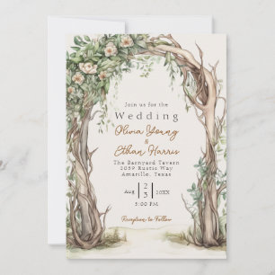 HOMESPUN - Rustic Wedding Invitation