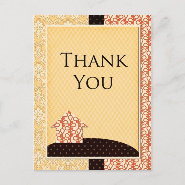Homespun Thank You Card (Front)