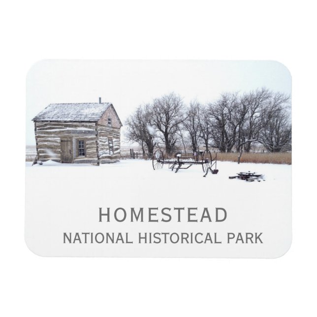 Homestead House Homestead National Historical Park Magnet (Horizontal)