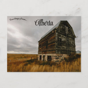 Homestead in Southern Alberta Canada Postcard