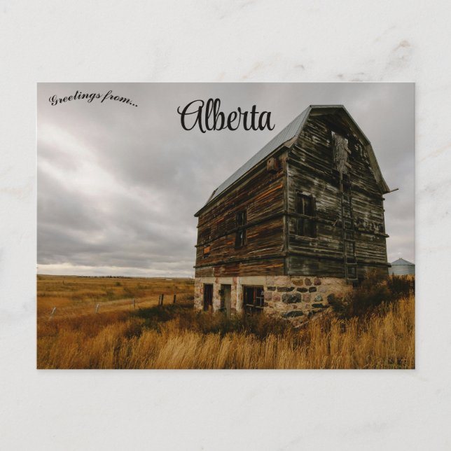 Homestead in Southern Alberta Canada Postcard (Front)