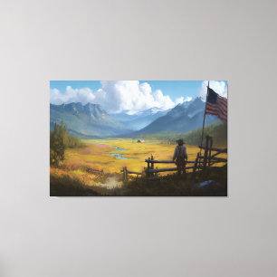 Homestead of the Republic Canvas Print