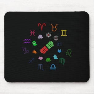 Homestuck Emblems Zodiac Signs Funny Men Women Kid Mouse Mat