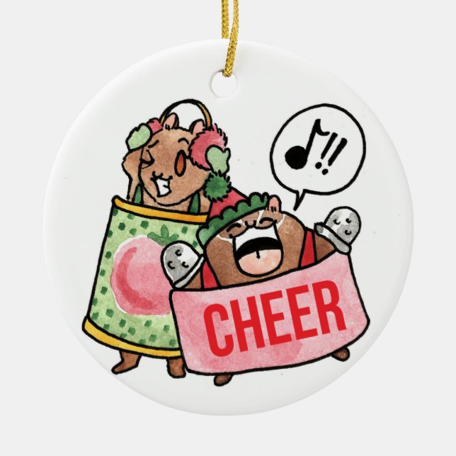 Homestyle and Thimblefist Christmas Cheer ornament (Front)