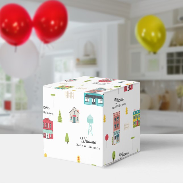 Hometown Neighbourhood Baby Shower Favour Box (Creator Uploaded)