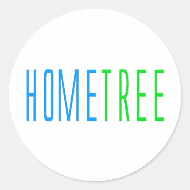 Hometree Classic Round Sticker (Front)