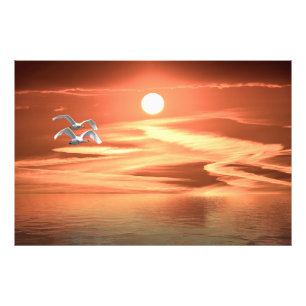 Homeward Bound at Sunset Irish Poster