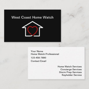 Homewatch & Concierge Services Business Card